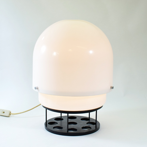   Lampe en plexi et bois  1960  en vente